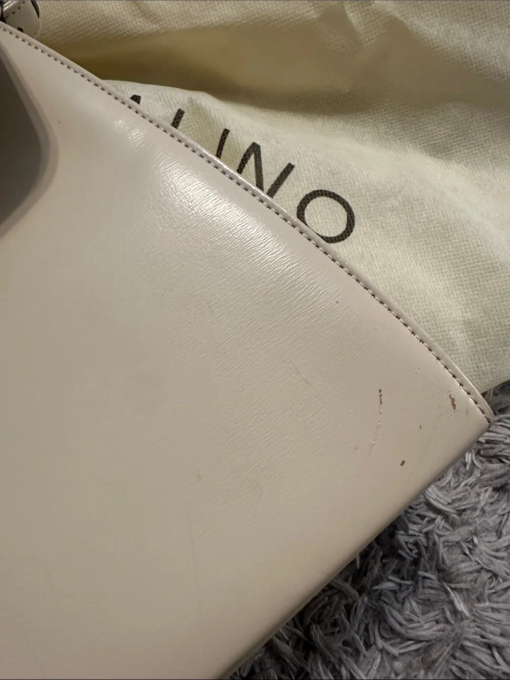 Givenchy Cream Leather Structured Top-Handle Satchel